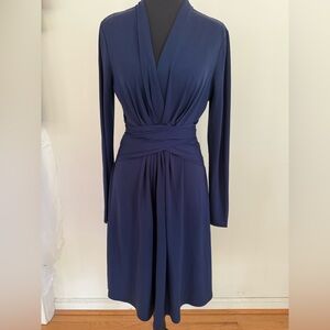ANTONIO MELANI Deep Blue Long Sleeve Dress